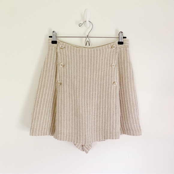 Moda Int’l Vintage 90s Linen Knit Sailor Button Skort - Picture 7 of 11